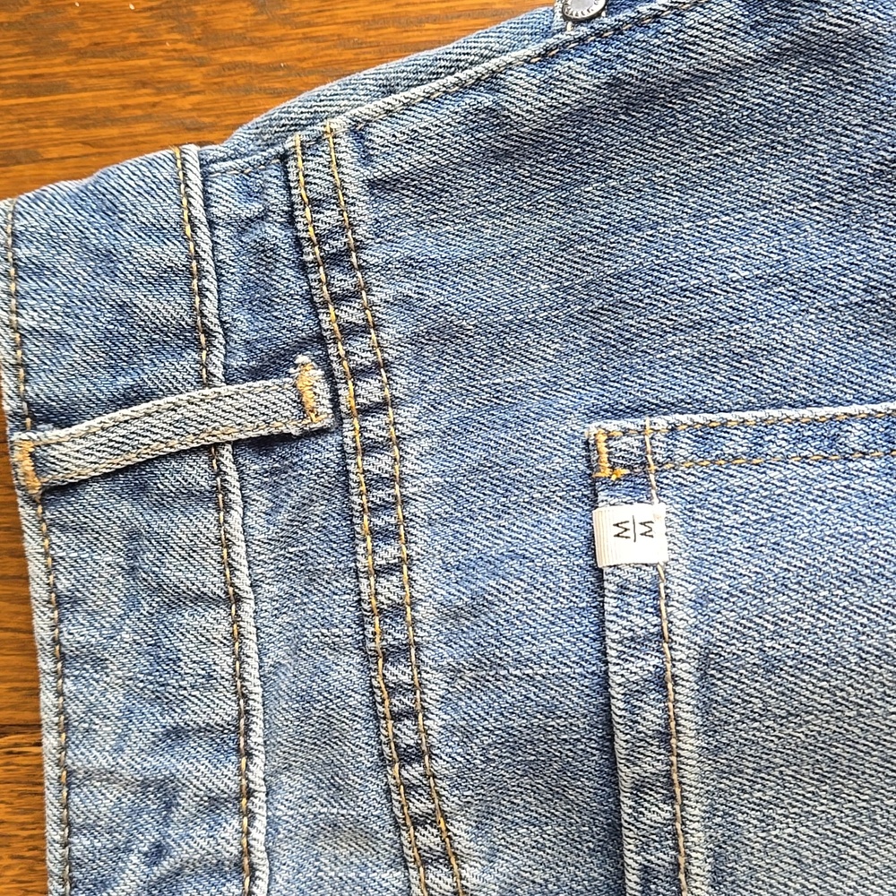 Melrose and Market blue denim skirt distressed raw hem Size 30 / M - Picture 6 of 9